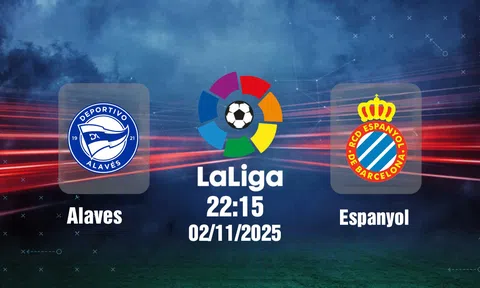 Trực tiếp bóng đá Alaves vs Espanyol, La Liga, 22h15 hôm nay 2/11/2025