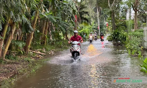 Triều cường dâng cao, vùng quê Cần Thơ oằn mình trong nước ngập