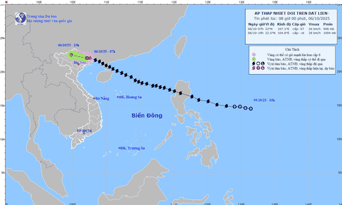 Bão số 11 suy yếu thành áp thấp nhiệt đới, Hà Nội dự báo mưa lớn do hoàn lưu bão