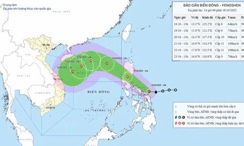 Bão Fengshen sẽ đi vào biển Đông và trở thành cơn bão số 12