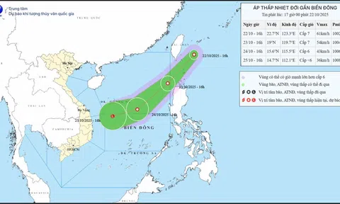 Bão số 12 chưa vào bờ, Biển Đông lại sắp đón áp thấp nhiệt đới mới