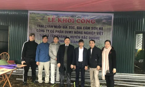 Công ty CP Dịch vụ môi trường nông nghiệp Việt khởi công trại chăn nuôi gia súc, gia cầm tại Hà Giang.