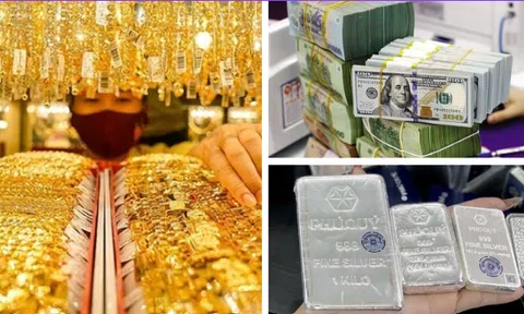 Vàng và USD tiếp tục giảm, bạc tăng nhẹ