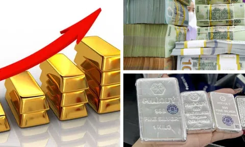 Vàng SJC áp sát 136 triệu đồng, bạc giữ đà tăng