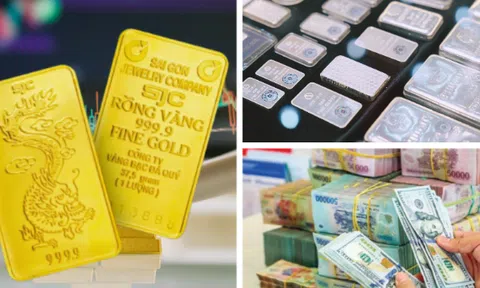 Giá vàng, bạc, USD cùng tăng phiên đầu tuần