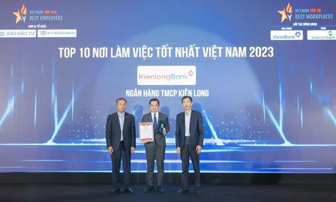 KienlongBank được vinh danh Top 10 Nơi làm việc tốt nhất Việt Nam ngành Ngân hàng