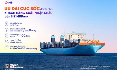 MB ra mắt gói giải pháp siêu ưu đãi trợ lực doanh nghiệp xuất nhập khẩu