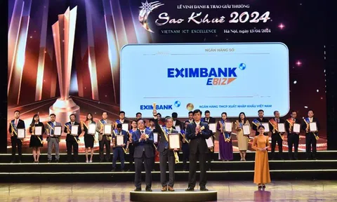 Eximbank vinh dự nhận giải thưởng Sao Khuê 2024