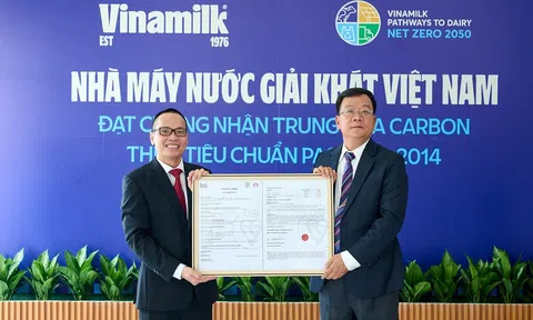 Vinamilk có thêm nhà máy đạt trung hòa carbon, vững chắc trên hành trình đến Net Zero 2050