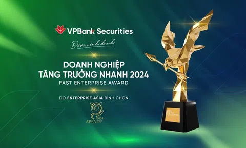 Tăng trưởng vượt trội, Chứng khoán VPBank nhận giải thưởng “Doanh nghiệp tăng trưởng nhanh 2024”