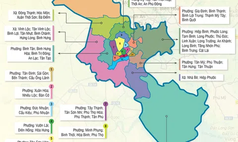 Chi tiết trụ sở 102 phường, xã mới của TP.HCM sau sắp xếp