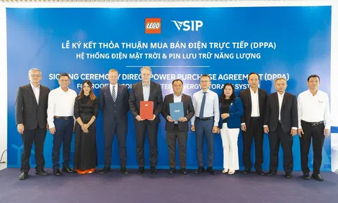 LEGO Manufacturing Việt Nam ký kết thỏa thuận mua bán điện trực tiếp với VSIP nhằm thúc đẩy phát triển bền vững