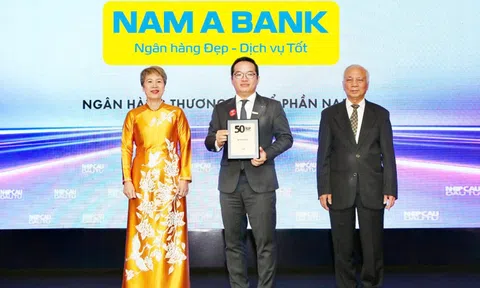 Nam A Bank tiếp tục vào top 50 công ty kinh doanh hiệu quả nhất Việt Nam