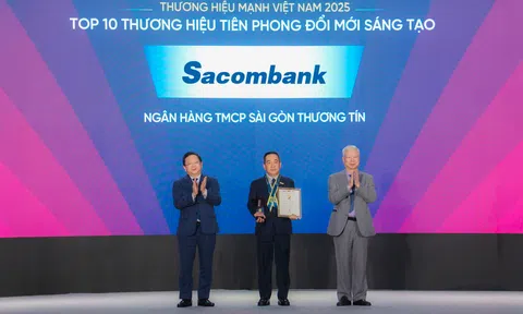 14 năm liên tiếp Sacombank giữ vững danh hiệu Thương hiệu mạnh Việt Nam