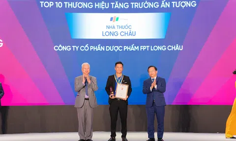 Long Châu được vinh danh “Top 10 Thương hiệu Tăng trưởng ấn tượng” tại Thương hiệu Mạnh Việt Nam 2025