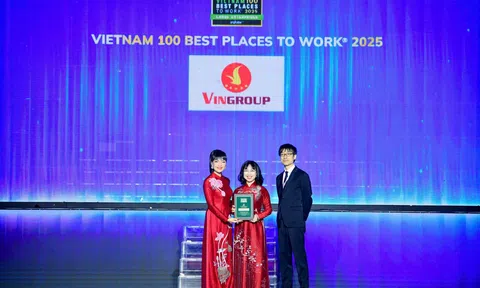 VINGROUP thăng hạng trong Top 10 nơi làm việc tốt nhất Việt Nam năm 2025