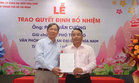 Hội Hỗ trợ gia đình Liệt sĩ Việt Nam trao quyết định bổ nhiệm Phó Trưởng văn phòng Cơ quan đại diện Phía Nam