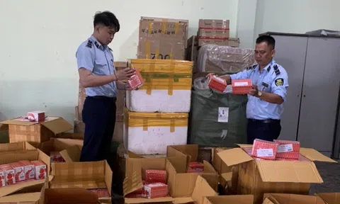 Tạm giữ xe tải chở hơn 8.600 hộp viên uống xương khớp hiệu Noxa 20 made in Thailand cùng nhiều hàng hóa không có hóa đơn chứng từ hợp pháp kèm theo