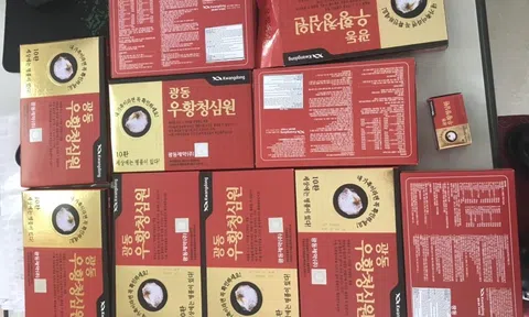 Tạm giữ hơn 20 hộp An Cung Hoàn và nhiều hàng hóa kém chất lượng bán cho người cao tuổi tại Hải Phòng