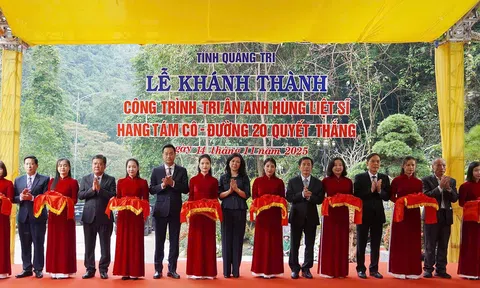 Quảng Trị: Khánh thành công trình tôn tạo di tích Quốc gia đặc biệt Hang Tám Cô