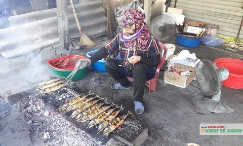 Độc đáo làng nghề nướng cá ven biển Hà Tĩnh