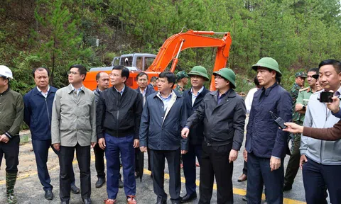 Phó Thủ tướng Hồ Quốc Dũng trực tiếp kiểm tra sạt lở vị trí đèo Mimosa