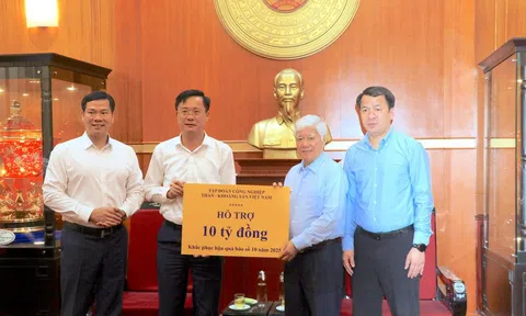 TKV ủng hộ 10 tỷ đồng hỗ trợ đồng bào các tỉnh, thành phố bị thiên tai