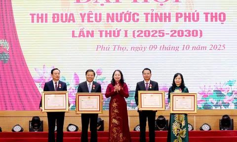 Phú Thọ: Biểu dương các tập thể, cá nhân điển hình tiên tiến trong phong trào thi đua yêu nước