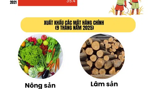 [Infographic] Xuất khẩu nông nghiệp 9 tháng 2025 vượt mốc 52 tỷ USD
