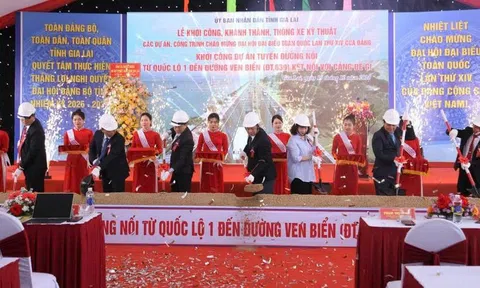 Gia Lai khởi công tuyến đường hơn 1.427 tỷ đồng kết nối Quốc lộ 1 với Cảng Đề Gi