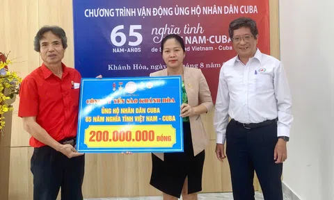 Khánh Hòa tiếp nhận 800 triệu đồng ủng hộ nhân dân Cuba