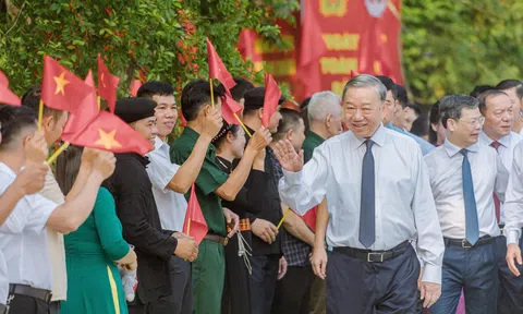 Tổng Bí thư Tô Lâm dự Lễ khánh thành Tượng đài Bác Hồ ở Tân Trào