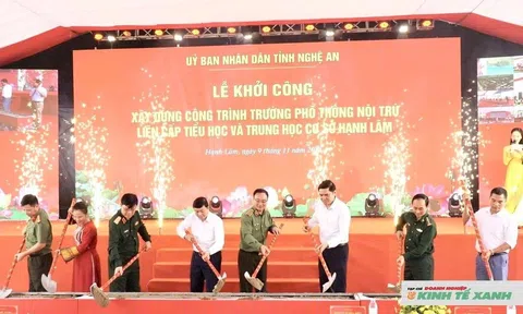 Nghệ An đồng loạt khởi công các trường phổ thông nội trú liên cấp tại các xã biên giới