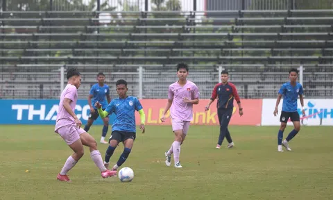 Đội tuyển U17 Việt Nam đấu tập với U17 Campuchia trước thềm chuyến tập huấn Nhật Bản