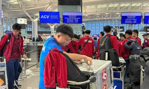 Đội tuyển U22 Việt Nam lên đường sang Trung Quốc dự giải CFA Team China Panda Cup 2025