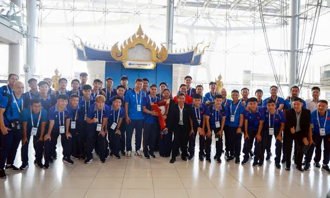 Đội tuyển U22 Việt Nam đến Thái Lan, bắt đầu hành trình tham dự SEA Games 33