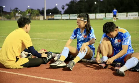 Đội tuyển nữ Việt Nam tích cực tập luyện, sẵn sàng cho trận đấu với Philippines