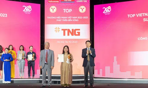 TNG Holdings Vietnam được tôn vinh “Thương hiệu mạnh - Phát triển bền vững năm 2023”