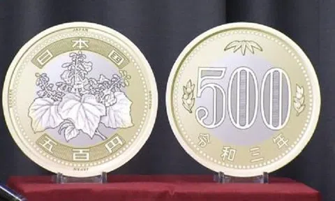 Nhật Bản thiết kế lại đồng xu 500 yen sau 21 năm
