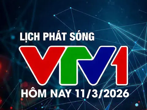Lịch phát sóng VTV1 hôm nay ngày 11/3/2026