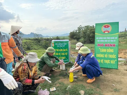 Nông dân Nghệ An chung tay bảo vệ môi trường, xây dựng cánh đồng xanh – sạch – đẹp