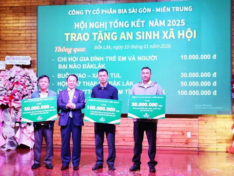 Công ty Cổ phần Bia Sài Gòn - Miền Trung nộp ngân sách 1.100 tỷ đồng trong năm 2025