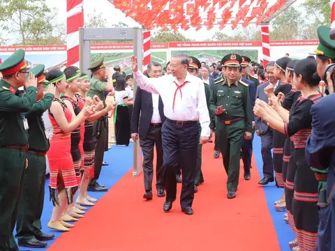 Tổng Bí thư Tô Lâm dự lễ khởi công trường học tại xã vùng biên giới