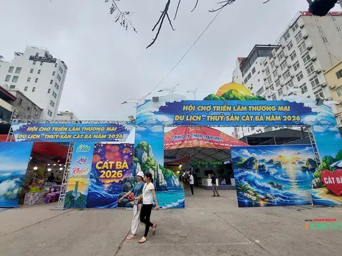 Hơn 100 gian hàng tham gia Hội chợ triển lãm thương mại, du lịch - thủy sản Cát Bà năm 2026
