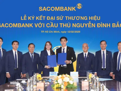 Cầu thủ Nguyễn Đình Bắc chính thức trở thành Đại sứ thương hiệu Sacombank