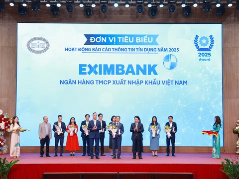 Eximbank nhận danh hiệu tổ chức tín dụng tiêu biểu về hoạt động thông tin tín dụng năm 2025