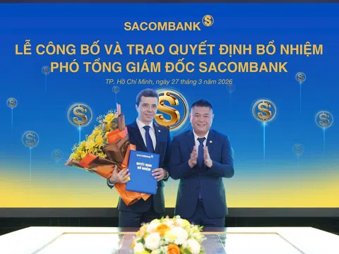 SACOMBANK bổ nhiệm ông Loic Faussier làm Phó Tổng Giám đốc phụ trách quản trị rủi ro
