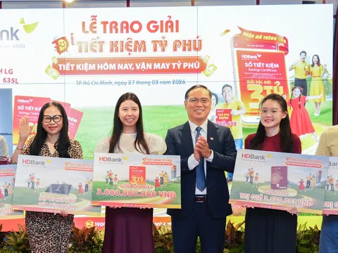 HDBank trao giải “Tiết kiệm Tỷ phú”: Nhân bội niềm vui từ những giá trị tích lũy