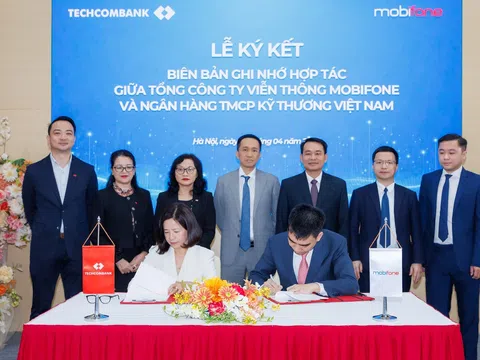 Techcombank và MobiFone ký kết hợp tác toàn diện, kiến tạo hệ sinh thái tài chính - công nghệ số