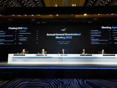 ĐHĐCĐ VIB 2026: Tăng tốc chiến lược ngân hàng bán lẻ 3.0, đặt mục tiêu dẫn đầu thị trường thẻ trong 3 năm tới